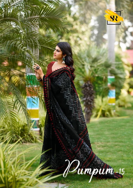 Pumpum 15 By Sr Mul Cotton Fancy Saree Wholesale Market In Surat
